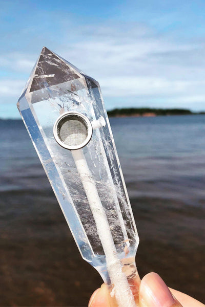 Clear Quartz Crystal Pipe Thera Crystals Canada