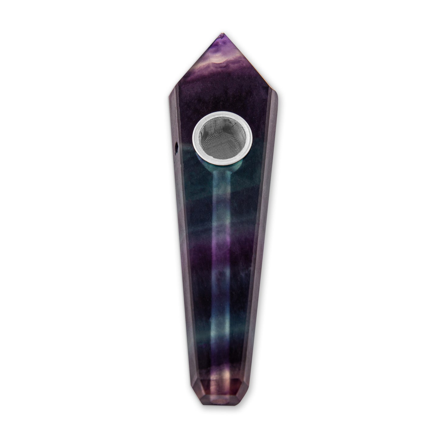 Natural Fluorite Point Crystal Pipe