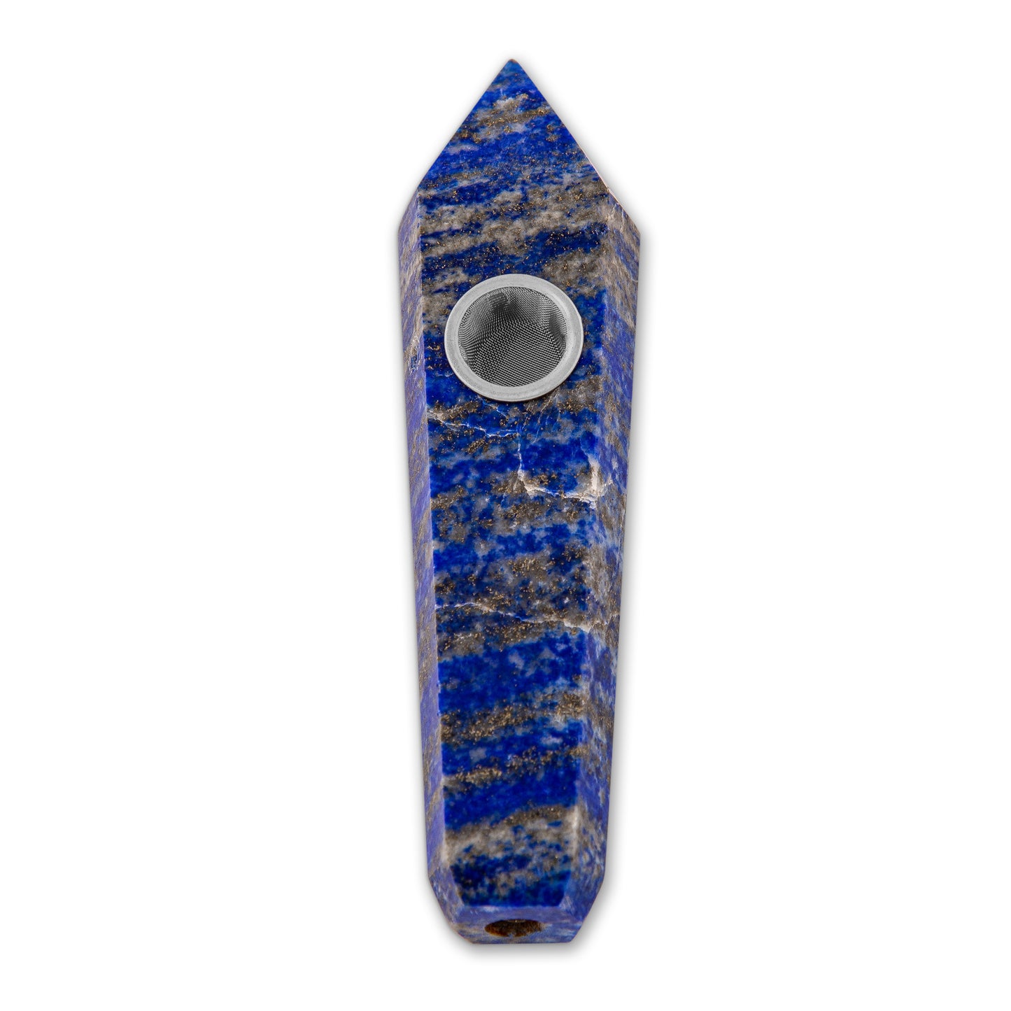 Natural Lapis Lazuli Point Crystal Pipe